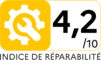 Indice de réparabilité 4,2 sur 10