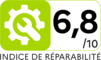 Indice de réparabilité 6,8 sur 10